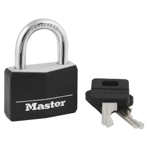 MAS-141D PADLOCK 1-9/16 COVERED ALUM BL