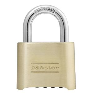 MAS-175D PADLOCK 2 RESETTABLE COMB BRASS