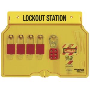 4-LOCK PADLOCK STATION, ANODIZED ALUMINUM PADLOCKS, 1482BP1106
