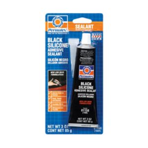BLACK SILICONE ADHESIVE SEALANT 3-OZ TUBE, 81158