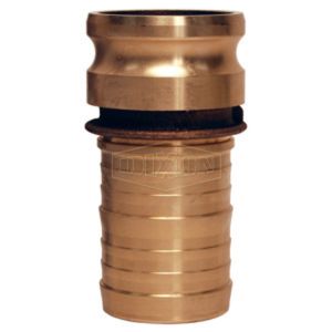 CAM & GROOVE TYPE E ADAPTER X HOSE SHANK 2 BRASS, 200-E-BR