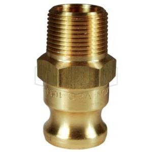 CAM & GROOVE TYPE F ADAPTER X MNPT 1-1/2 BRASS, 150-F-BR