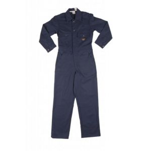 COVERALL, FLAME RESISTANT NAVY 7.5-OZ TWILL REG SIZE-42R, BFR750-R42