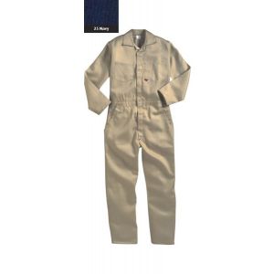 COVERALL, FR 9-OZ 100% COTTON INDURA NAVY SIZE-L TALL, XCJS1625LGT