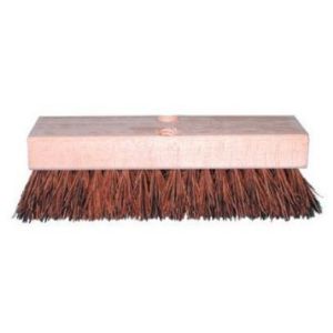 DECK BRUSH, 10 STIFF PALMYRA W/ HANDLE, 10DP