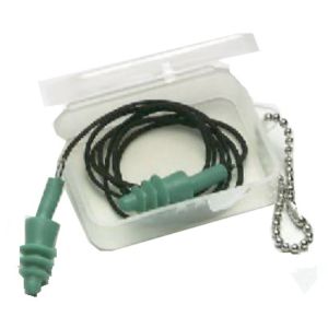 EAR PLUGS, RUBBER WITH CORD & CASE NRR 25, 10005601