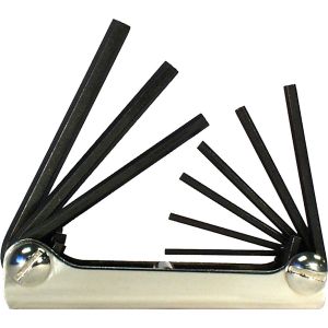 HEX KEY SET 9PC FOLD-UP 5/64-1/4