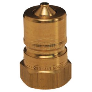 DIX-B17-263 PLUG 1/4 BRASS IND HYD