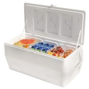 ICE CHEST, 150QT WHITE MARINE SERIES