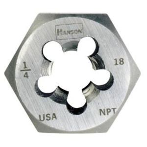 PIPE TAPER HEX DIE, HCS RETHREAD 1/8 - 27 NPT, 7402