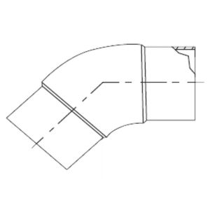 AGR-R-EL45-R11-06.00 POLY ELL BW 45 6