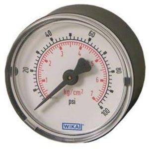 PRESSURE GAUGE, 100 PSI 1.5 FACE 1/8 NPT CBM, 111.12 9690234