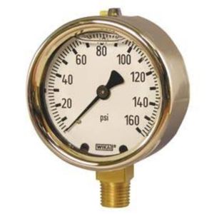 WIK-GAUGE WIKA 2.5 LIQ 1/4 LM 200PSI