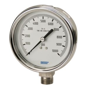 PRESSURE GAUGE, 2000 PSI 2.5 FACE 1/4 NPT LM SS, 232.54 (DRY) 9745017