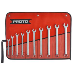 PROTO? 10 PIECE SATIN METRIC COMBINATION ASD WRENCH SET - 6 POINT, J1200MHASD