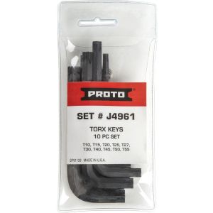 PROTO? 10 PIECE TORX? KEY SET, J4961