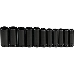 PROTO? 1/2 DRIVE 11 PIECE DEEP IMPACT SOCKET SET - 6 POINT, J74112