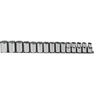 PROTO? 1/2 DRIVE 15 PIECE METRIC SOCKET SET - 12 POINT, J54206