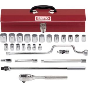 PROTO? 1/2 DRIVE 26 PIECE SOCKET SET - 12 POINT, J54124