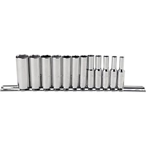 PROTO? 1/4 DRIVE 12 PIECE METRIC DEEP SOCKET SET - 6 POINT, J47202
