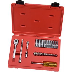 PROTO? 1/4 DRIVE 25 PIECE COMBINATION SOCKET SET - 12 POINT, J47118