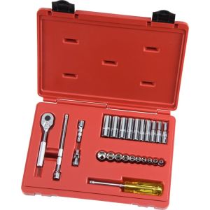 PROTO? 1/4 DRIVE 25 PIECE COMBINATION SOCKET SET - 6 POINT, J47116