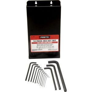 HEX KEY SET 14PC L .050-1/2 LONG