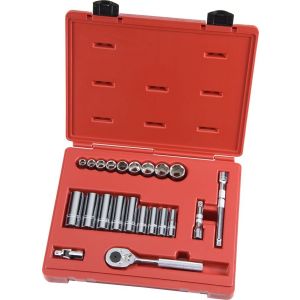 PROTO? 3/8 DRIVE 22 PIECE SOCKET SET - 6 POINT, J52134