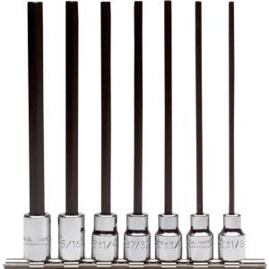 PROTO? 3/8 DRIVE 7 PIECE EXTRA LONG HEX BIT SET, J4990-7XL