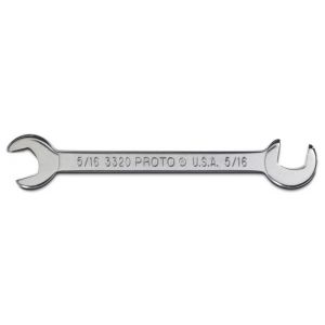 PROTO? SHORT SATIN ANGLE OPEN-END WRENCH - 5/16, J3320