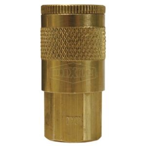 DIX-DC2 COUPLING AIR 1/4X1/4FNPT BRASS