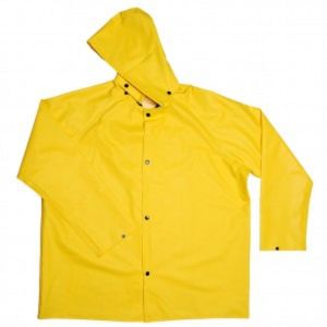 RAIN JACKET, COMMANDER FR .35MM 2PC WITH DETACHABLE HOOD YELLOW SIZE-XL, RN1810-XL