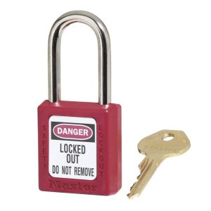 MAS-410RED PADLOCK 1-3/4 SFTY LCKOUT RED