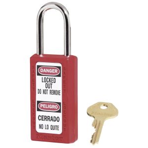 MAS-411RED PADLOCK 1-1/2 SFTY LCKOUT RED