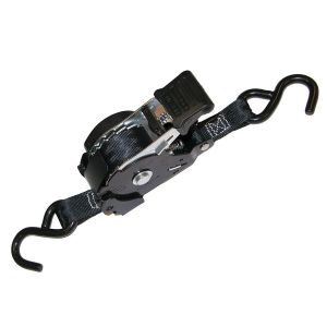 RETRACTABLE RATCHET TIE-DOWN, 1 X 12', 2 PER PACK, 60203
