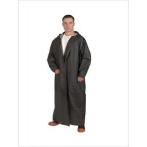 RIDER COAT, 35MM BLACK PVC/POLYESTER RIVER CITY CLASSIC PLUS SIZE-5XL, 267C-5XL