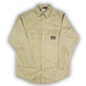 RAS-FR750-L3XL SHIRT 7 1/2 OZ. KHAKI LNG