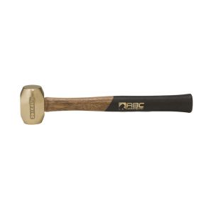 SLEDGE HAMMER, 2LB BRASS 12.5" WOOD HANDLE, ABC2BW