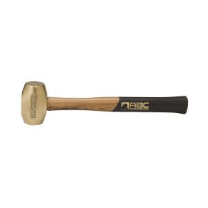 SLEDGE HAMMER, 3LB BRASS 12.5" WOOD HANDLE, ABC3BW