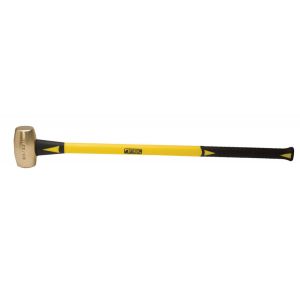 SLEDGE HAMMER, 8LB BRASS 33" FIBERGLASS HANDLE, ABC8BF