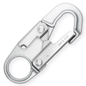 SNAP HOOK, SAFETY DOUBLE LOCK SILVER 3/4, 6692ANSI