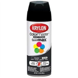 KRY-K01601 PAINT SPRAY GLOSSY BLACK