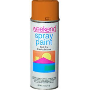 SPRAY PAINT, GLOSS DESERT ORANGE WEEKEND 11-OZ, K355