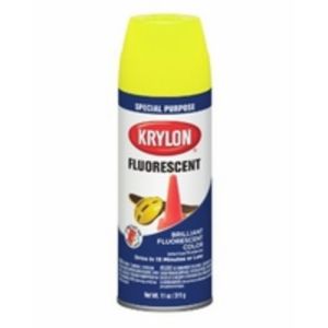 SPRAY PAINT, GLOSS FLUORESCENT LEMON YELLOW 11-OZ, K03104