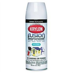 SPRAY PAINT, GLOSS WHITE FOR PLASTIC 12-OZ, K02320001