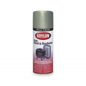 SPRAY PAINT, METALLIC ALUMINUM HIGH HEAT 12-OZ, K01402