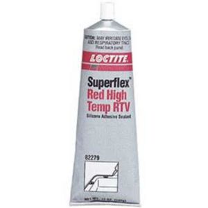 SUPERFLEX RED HIGH TEMP RTV SILICONE ADHESIVE SEALANT 12 OZ TUBE, 82279