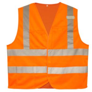 SAF-V230PFR-M VEST, FR ORANGE, CLASS 11,