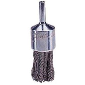 WIRE BRUSH, KNOT WIRE END 3/4, .020 STEEL FILL, 10026