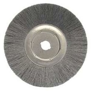 WIRE WHEEL, CRIMPED 12, NARROW FACE, .0104 STEEL FILL, 1-1/4 ARBOR HOLE, 01309
